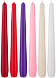 BRUBAKER 10 Inch Taper Candles - Dripless & Unscented - Made in Europe - 7.5 Hour Burn Time - Colored Wax Candles Perfect for Candle Holders and Candelabras