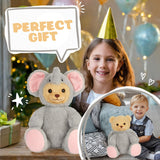 BRUBIES Teddy Elephant - 10 Inch Teddy Bear in Elephant Costume with Hood - Cuddly Toy for Cosy Adventures - Stuffed Animal for Children
