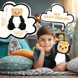 BRUBIES Teddy Penguin - 10 Inch Teddy Bear in Penguin Costume with Hood - Cuddly Toy for Cosy Adventures - Stuffed Animal for Children