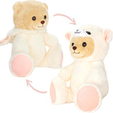 BRUBIES Teddy Sheep - 10 Inch Teddy Bear in Sheep Costume with Hood - Cuddly Toy for Cosy Adventures - Stuffed Animal for Children
