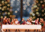 BRUBAKER Nativity Scene Set on Decorative Board - The Last Supper - Jesus and His 12 Disciples - 15 Inch Tabletop Christmas Decor Figurine - Holiday Decoration - Designed in Germany