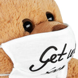 BRUBAKER Teddy Bear - Get Well Soon - 14 Inch Cuddly Toy Gift with Mask and Stethoscope - Doctor Plush Animal with White Shirt - Brown