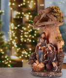 BRUBAKER Nativity Scene Set - Holy Family - Christ Child Jesus with Mary and Joseph - 10 Inch Tabletop Christmas Decor Figurine - Holiday Decoration - Designed in Germany