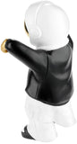 BRUBAKER Figurine Astronaut with Black Hoodie in Cool Pose - 8.3 Inch Spaceman Space Decor Figure with Chrome Plated Helmet and Silver Chain - Hand Painted - Gold, Black and White