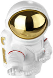BRUBAKER Figurine Astronaut Fighting in Karate Pose - 6.7 Inch Spaceman Space Decor Figure with Chrome Plated Helmet - Hand Painted Modern Statue