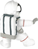 BRUBAKER Figurine Astronaut Fighting in Karate Pose - 6.7 Inch Spaceman Space Decor Figure with Chrome Plated Helmet - Hand Painted Modern Statue
