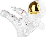 BRUBAKER Figurine Astronaut in Karate Pose - High Kick - 7.5 Inch Spaceman Space Decor Figure with Chrome Plated Helmet - Hand Painted Modern Statue