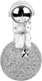 BRUBAKER Figurine Astronaut Sitting on The Moon Fishing for Stars - 6.7 Inch Spaceman Space Decor Figure with Fishing Rod and Chrome Plated Helmet - Hand Painted