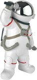 BRUBAKER Figurine Astronaut Singer - 7.9 Inch Spaceman Space Decor Figure with Microphone and Chrome Plated Helmet - Hand Painted Modern Statue for Musicians