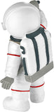 BRUBAKER Figurine Astronaut Singer - 7.9 Inch Spaceman Space Decor Figure with Microphone and Chrome Plated Helmet - Hand Painted Modern Statue for Musicians