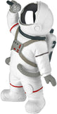 BRUBAKER Figurine Astronaut Singer - 7.9 Inch Spaceman Space Decor Figure with Microphone and Chrome Plated Helmet - Hand Painted Modern Statue for Musicians