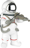 BRUBAKER Figurine Astronaut Violinist - 7.9 Inch Spaceman Space Decor Figure with Violin and Chrome Plated Helmet - Hand Painted Modern Statue for Musicians