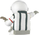 BRUBAKER Astronaut Guitarist Figurine - 6.7 Inch Spaceman Space Decor Figure with Guitar and Chrome Plated Helmet - Hand Painted Modern Statue for Musicians