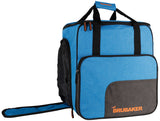 BRUBAKER Super Performance Ski Boot Bag Helmet Bag Backpack with Shoe Compartment - Blue Black