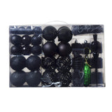 BRUBAKER 101 Pack Assorted Christmas Ball Ornaments - Shatterproof - with Green Pickle and Tree Topper - Designed in Germany