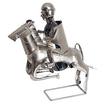 BRUBAKER Wine Bottle Holder Huge Jockey On A Horse 7021