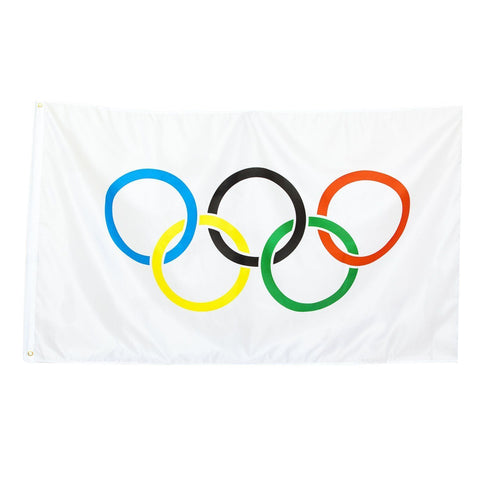BRUBAKER Olympics Flag - 3 Feet x 5 Feet - Nylon