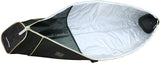 BRUBAKER Ski Bag for 1 Pair of Skis and Poles - Available in 66 7/8" (170 cm) or 74 3/4" (190 cm) - Black/Golden