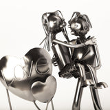 BRUBAKER Wine Bottle Holder "Love Couple, Carrying Wife Over The Threshold" 99109