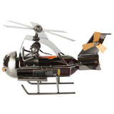 BRUBAKER Wine Bottle Holder "Couple in Helicopter", Metal Sculpture 8079