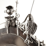 BRUBAKER Wine Bottle Holder "Fisherman On A Bridge" 7060