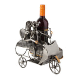 BRUBAKER Wine Bottle Holder "Couple on Motorbike with Dog in Sidecar" 8083