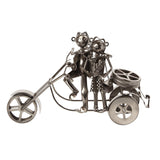BRUBAKER Wine Bottle Holder "Couple On A Motorcycle" 7054