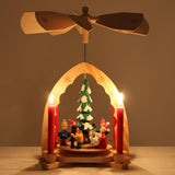 BRUBAKER Christmas Pyramid 12" - 'Under the Christmas Tree' - Handpainted Figures
