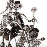 BRUBAKER Wine Bottle Holder "Couple On A Motorcycle" 6008