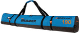 BRUBAKER Combo Set Carver Performance - Ski Bag and Ski Boot Bag for 1 Pair of Skis + Poles + Boots + Helmet - Blue Black