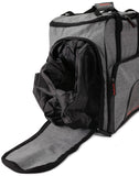 BRUBAKER Performance Ski Bag Combo of Ski Boot Bag and Ski Bag for 1 Pair of Ski, Poles, Boots, Helmet, Gear - Gray - 170/190 cm