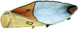 BRUBAKER Ski Bag for 1 Pair of Skis and Poles - Available in 66 7/8" (170 cm) or 74 3/4" (190 cm) - Black/Golden