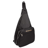 BRUBAKER Deluxe Two Person Picnic Backpack Black Plates Cutlery Set