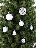 BRUBAKER 101 Pack Assorted Christmas Ball Ornaments - Shatterproof - with Green Pickle and Tree Topper - Designed in Germany