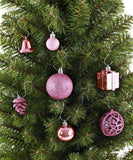 BRUBAKER 101 Pack Assorted Christmas Ball Ornaments - Shatterproof - with Green Pickle and Tree Topper - Designed in Germany