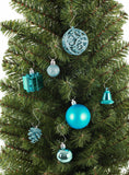 BRUBAKER 101 Pack Assorted Christmas Ball Ornaments - Shatterproof - with Green Pickle and Tree Topper - Designed in Germany