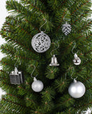 BRUBAKER 101 Pack Assorted Christmas Ball Ornaments - Shatterproof - with Green Pickle and Tree Topper - Designed in Germany