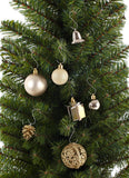 BRUBAKER 101 Pack Assorted Christmas Ball Ornaments - Shatterproof - with Green Pickle and Tree Topper - Designed in Germany