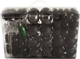 BRUBAKER 101 Pack Assorted Christmas Ball Ornaments - Shatterproof - with Green Pickle and Tree Topper - Designed in Germany