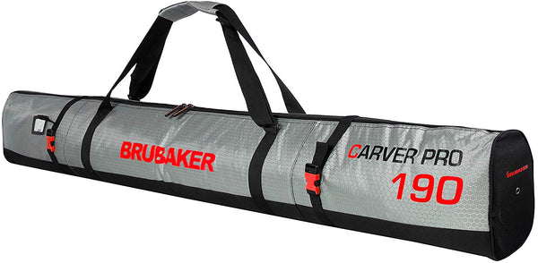 BRUBAKER Combo Set CarverTec Pro - Ski Bag and Ski Boot Bag for 1 Pair