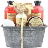 BRUBAKER Cosmetics 'Garden Flowers' 8-Pieces Bath Gift Set in Vintage Plant Container - Poppies Fragrance 15QE15