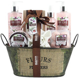 BRUBAKER Cosmetics 'Coconut Milk & Strawberry' 10-Pieces Bath Gift Set in Vintage Tub 17CF08
