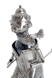BRUBAKER Wine Bottle Holder "Huge Winter Sports Skier" 7020