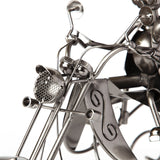 BRUBAKER Wine Bottle Holder "Couple On A Motorcycle" 6008
