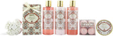 BRUBAKER Cosmetics 'Apricot & Pomegranate' 11-Pieces Bath Gift Set in Wicker Basket 16CD13