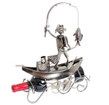 BRUBAKER Wine Bottle Holder "Fisherman On The Boat" 6057