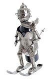 BRUBAKER Wine Bottle Holder "Huge Winter Sports Skier" 7020