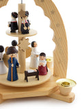 BRUBAKER Christmas Pyramid 12" - 'Jesus in the Crib' - Handpainted Figures
