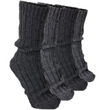 BRUBAKER Mens Or Womens Thick Cashmere Socks - 40% Cashmere, 48% Lambswool - 4 Pairs