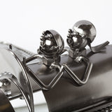 BRUBAKER Wine Bottle Holder "Couple in Plane" 6015